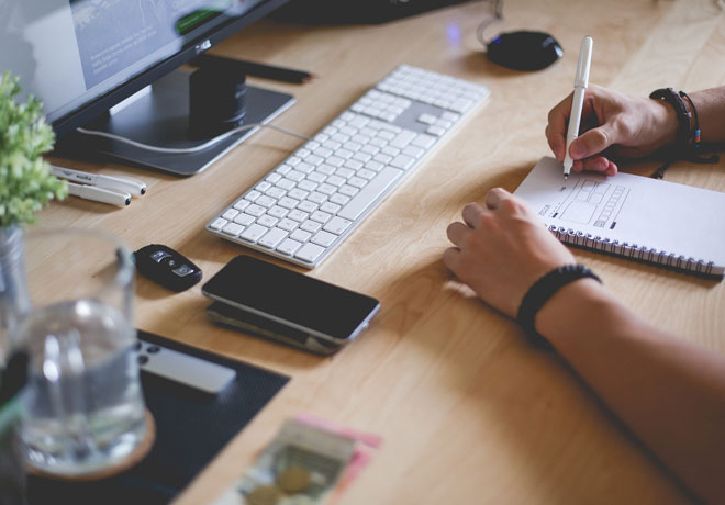 writing-at-desk