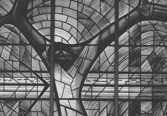 John Petts (Welsh, 1914-91), Crucifixion,